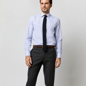 Sid Mashburn Blue Pinstripe Dress Shirt